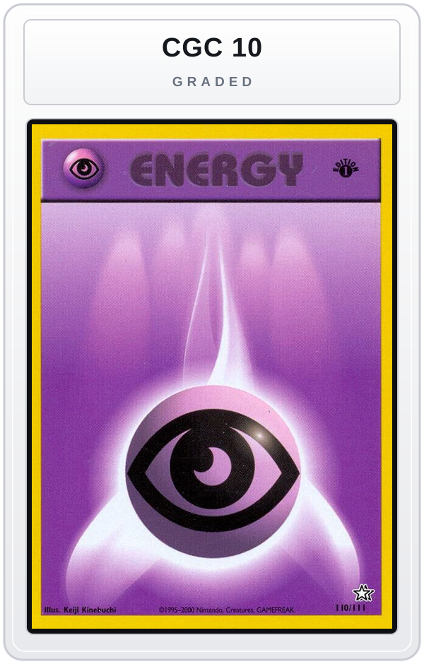 Graded - Psychic Energy — CGC 10 graded overlay