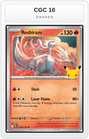 Graded - Reshiram — CGC 10 graded overlay