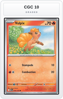 Graded - Vulpix - 019/132 — CGC 10 graded overlay