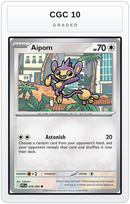 Graded - Aipom — CGC 10 graded overlay