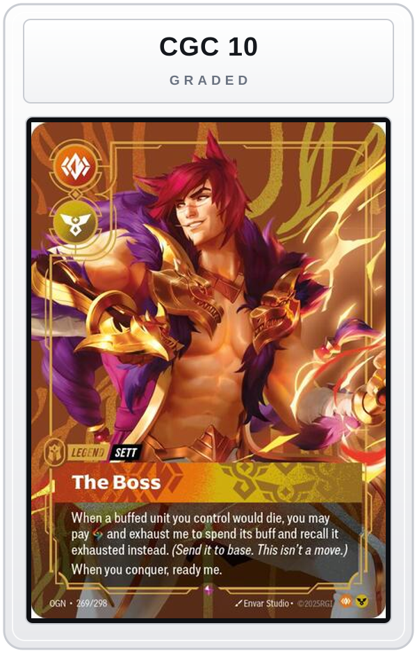 Graded - Sett - The Boss — CGC 10 graded overlay