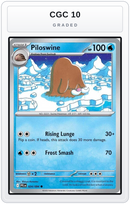 Graded - Piloswine — CGC 10 graded overlay