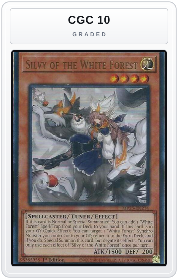 Graded - Silvy of the White Forest — CGC 10 graded overlay