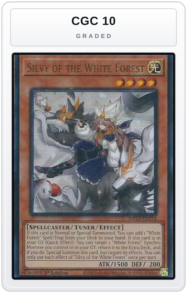Graded - Silvy of the White Forest — CGC 10 graded overlay