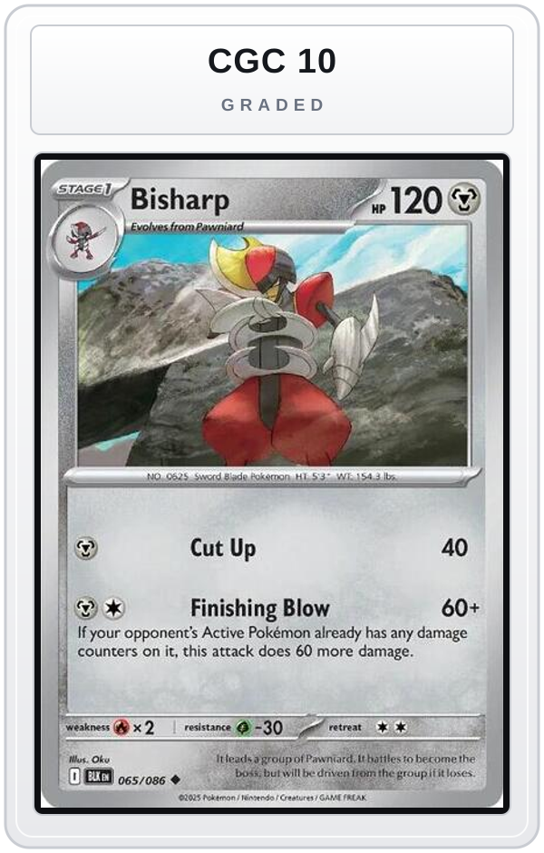 Graded - Bisharp — CGC 10 graded overlay