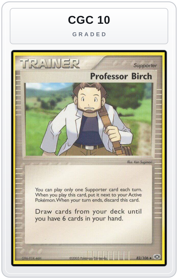 Graded - Professor Birch — CGC 10 graded overlay