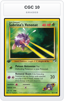 Graded - Sabrina's Venonat — CGC 10 graded overlay