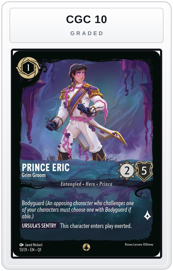 Graded - Prince Eric - Grim Groom — CGC 10 graded overlay