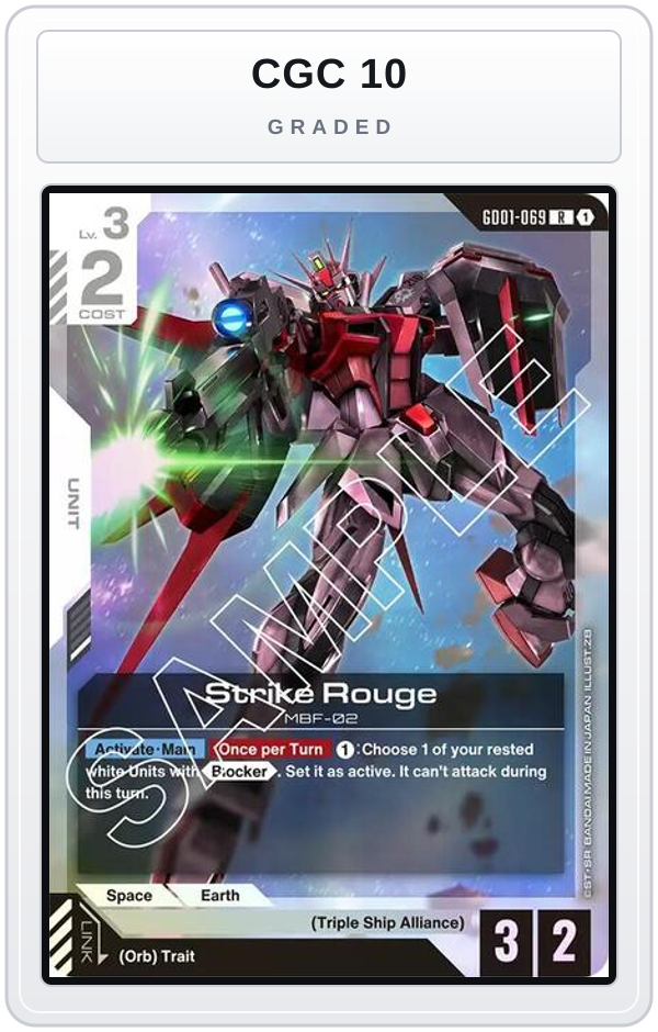 Graded - Strike Rouge — CGC 10 graded overlay