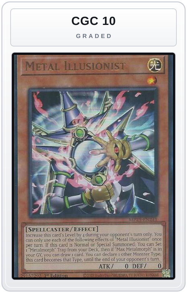 Graded - Metal Illusionist — CGC 10 graded overlay