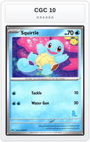 Graded - Squirtle — CGC 10 graded overlay
