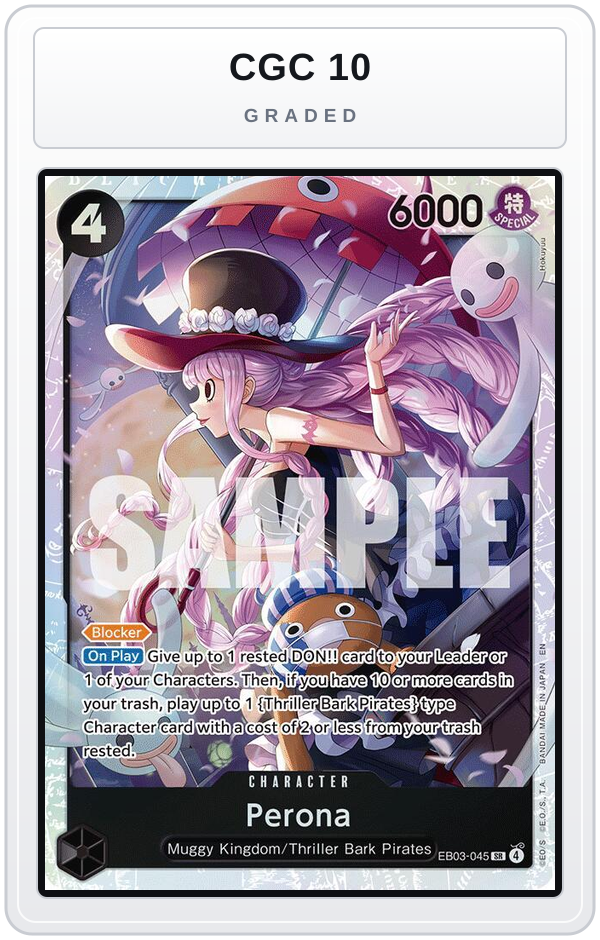 Graded - Perona (045) — CGC 10 graded overlay
