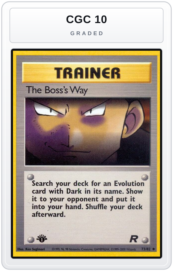 Graded - The Boss's Way — CGC 10 graded overlay