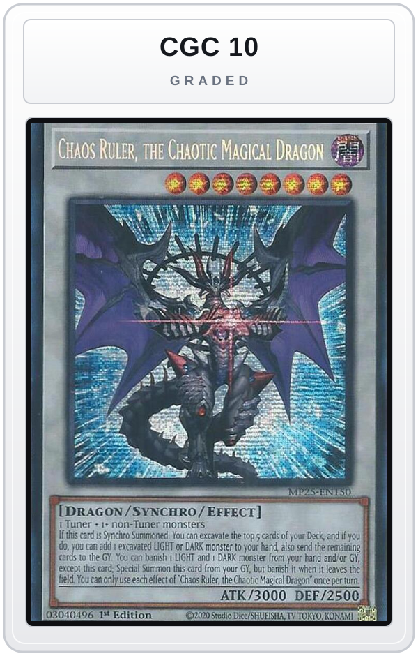 Graded - Chaos Ruler, the Chaotic Magical Dragon — CGC 10 graded overlay