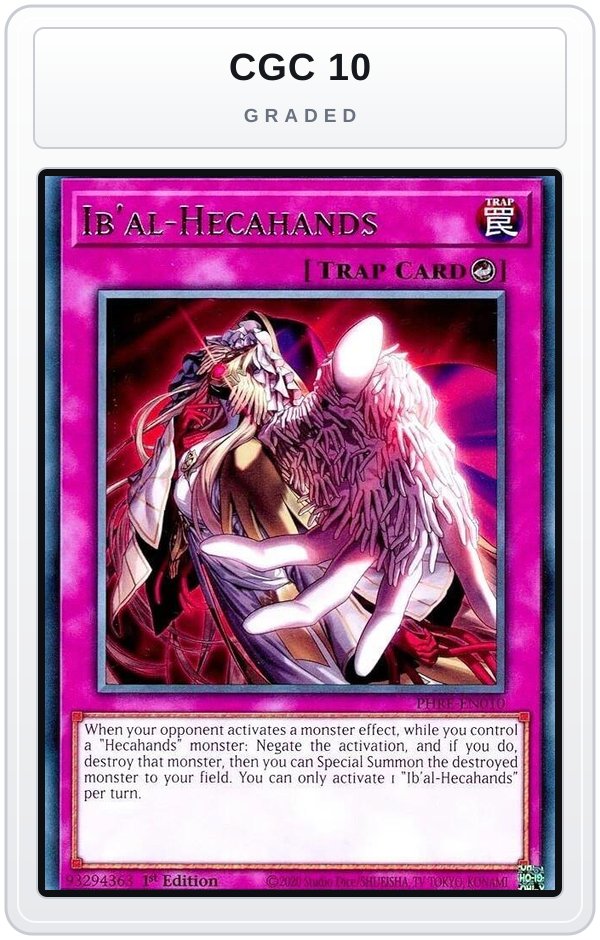 Graded - Ib'al-Hecahands — CGC 10 graded overlay