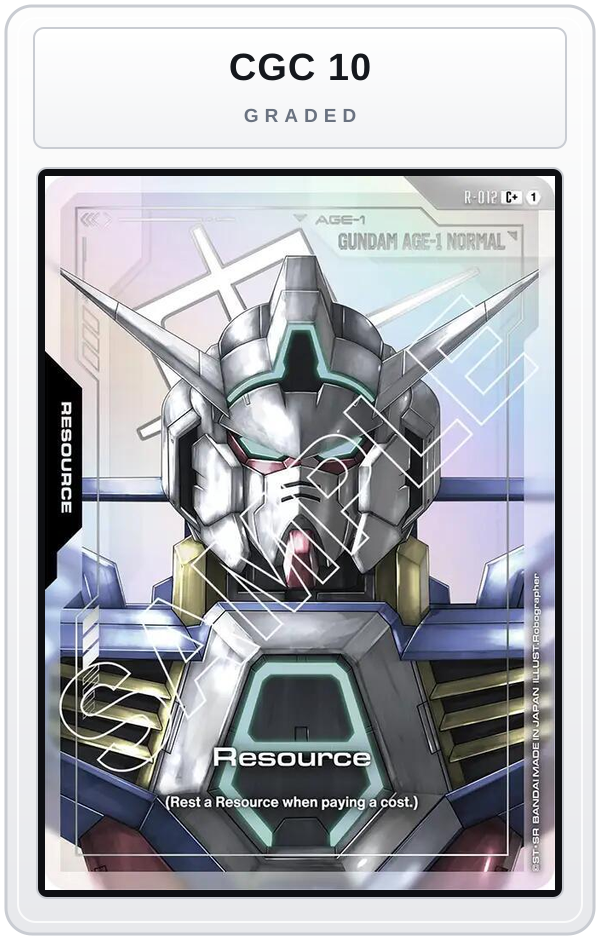 Graded - Resource (R-012) (C+) — CGC 10 graded overlay