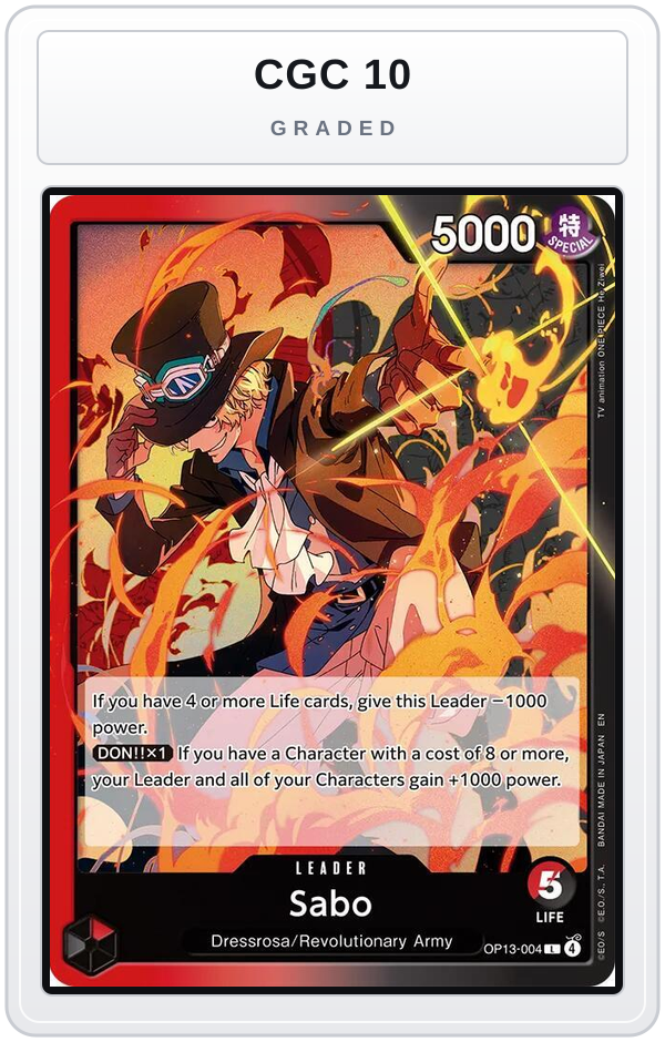 Graded - Sabo (004) — CGC 10 graded overlay