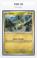 Graded - Axew — CGC 10 graded overlay