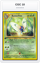 Graded - Butterfree — CGC 10 graded overlay
