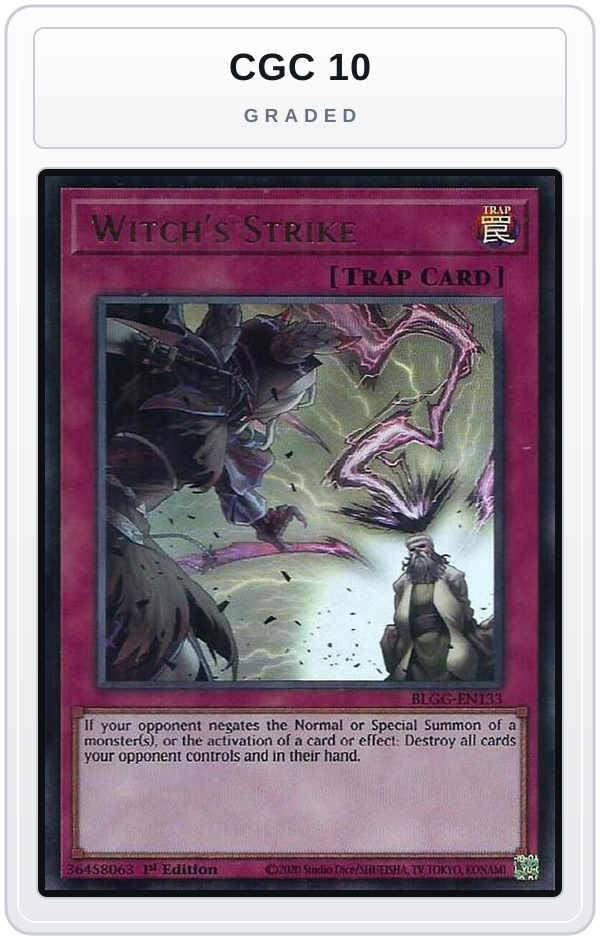 Graded - Witch's Strike — CGC 10 graded overlay