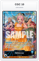 Graded - Rebecca (OP15-039) (Alternate Art) — CGC 10 graded overlay