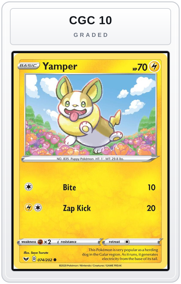 Graded - Yamper (074) — CGC 10 graded overlay