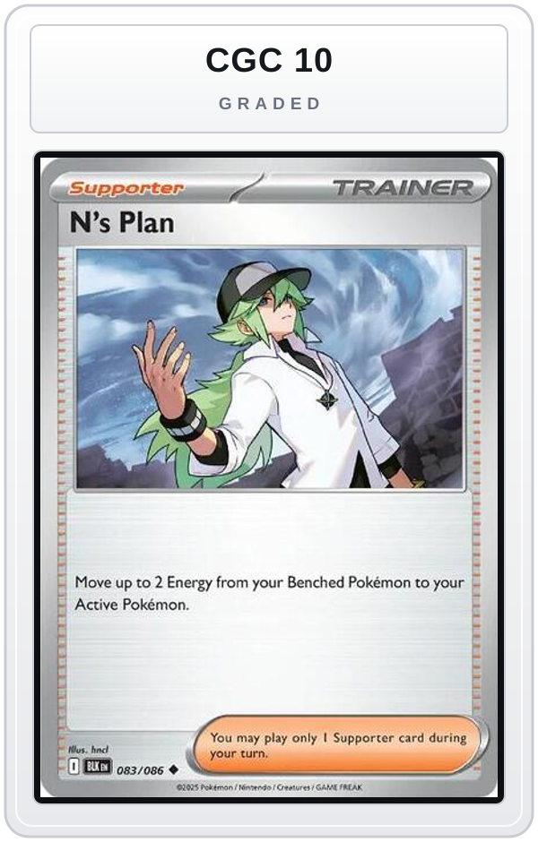 Graded - N's Plan — CGC 10 graded overlay