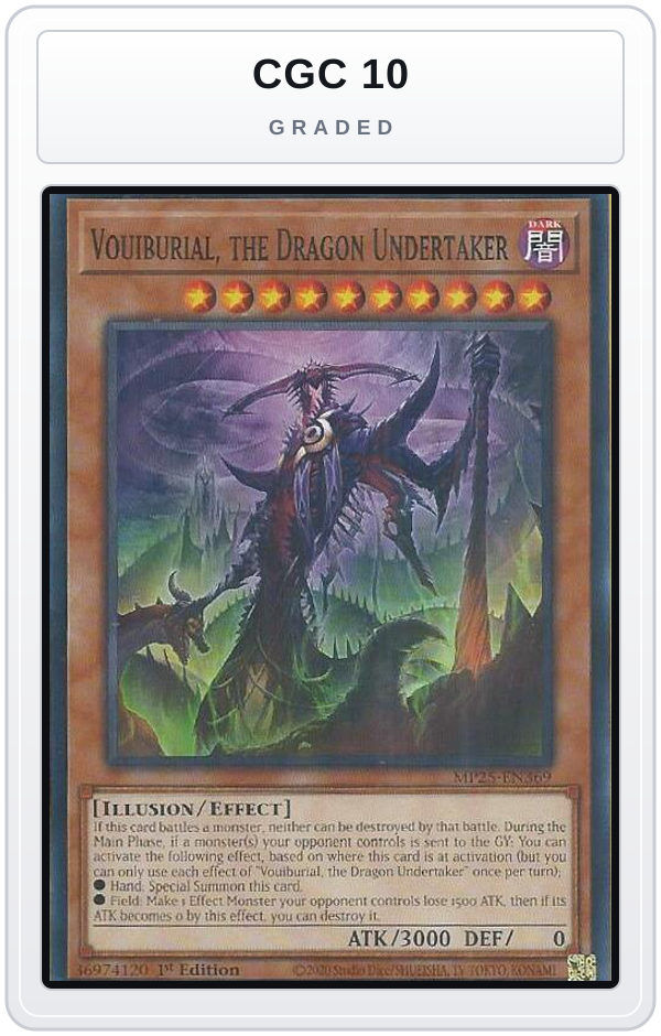 Graded - Vouiburial, the Dragon Undertaker — CGC 10 graded overlay