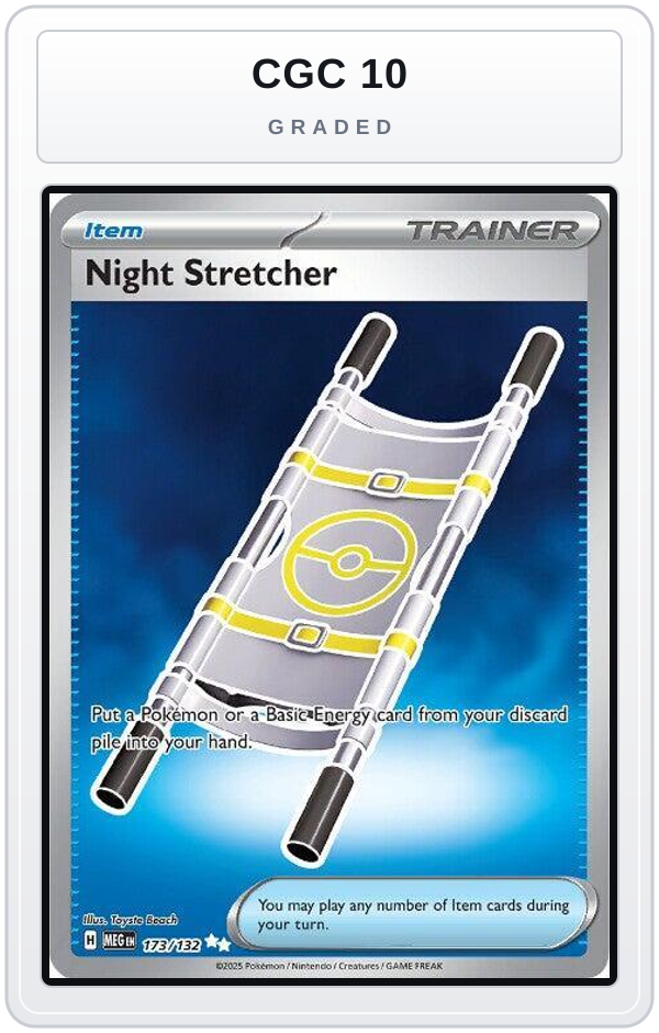 Graded - Night Stretcher — CGC 10 graded overlay