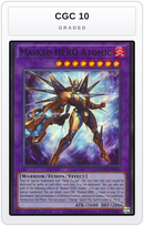 Graded - Masked HERO Atomic — CGC 10 graded overlay