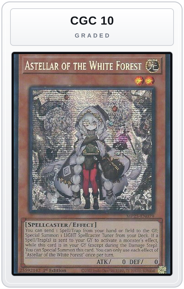 Graded - Astellar of the White Forest — CGC 10 graded overlay