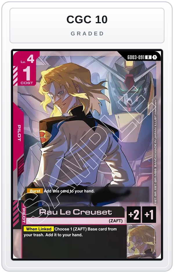 Graded - Rau Le Creuset — CGC 10 graded overlay
