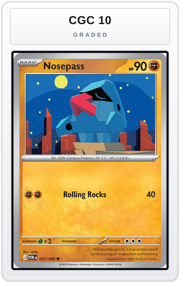 Graded - Nosepass — CGC 10 graded overlay