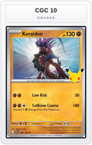 Graded - Koraidon — CGC 10 graded overlay