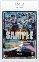 Graded - Krieg (OP15-001) (Alternate Art) — CGC 10 graded overlay