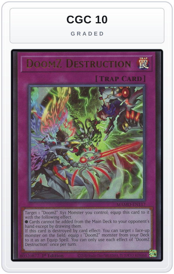 Graded - DoomZ Destruction — CGC 10 graded overlay