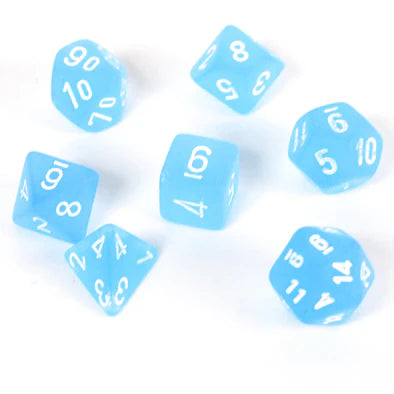 Chessex- 7pc Mini Polyhedral: Frosted