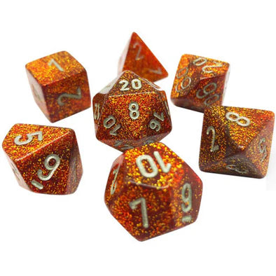 Chessex- 7pc Mini Polyhedral: Glitter