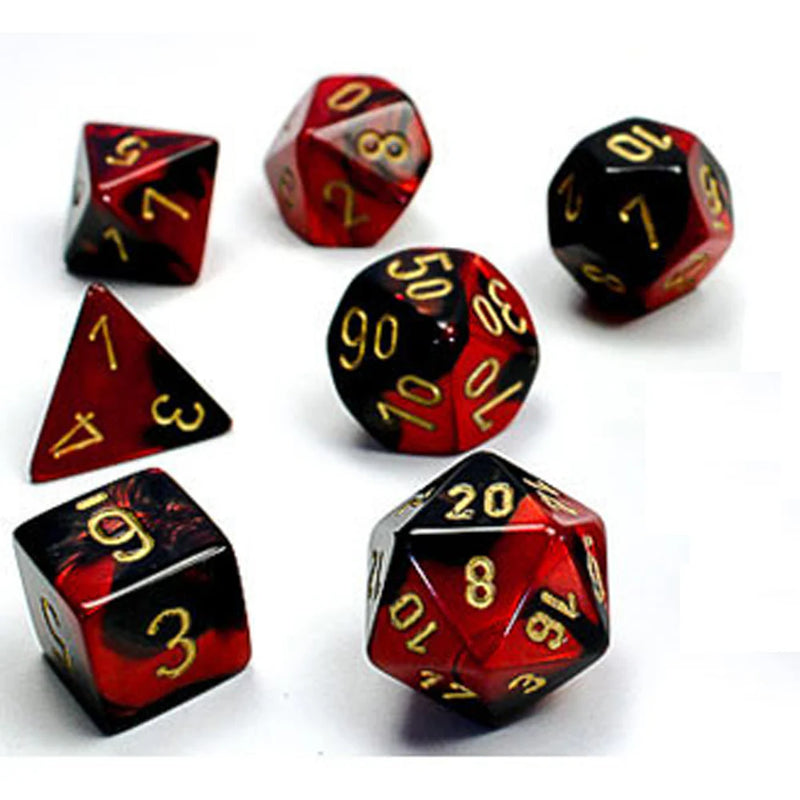 Chessex- 7pc Mini Polyhedral: Gemini