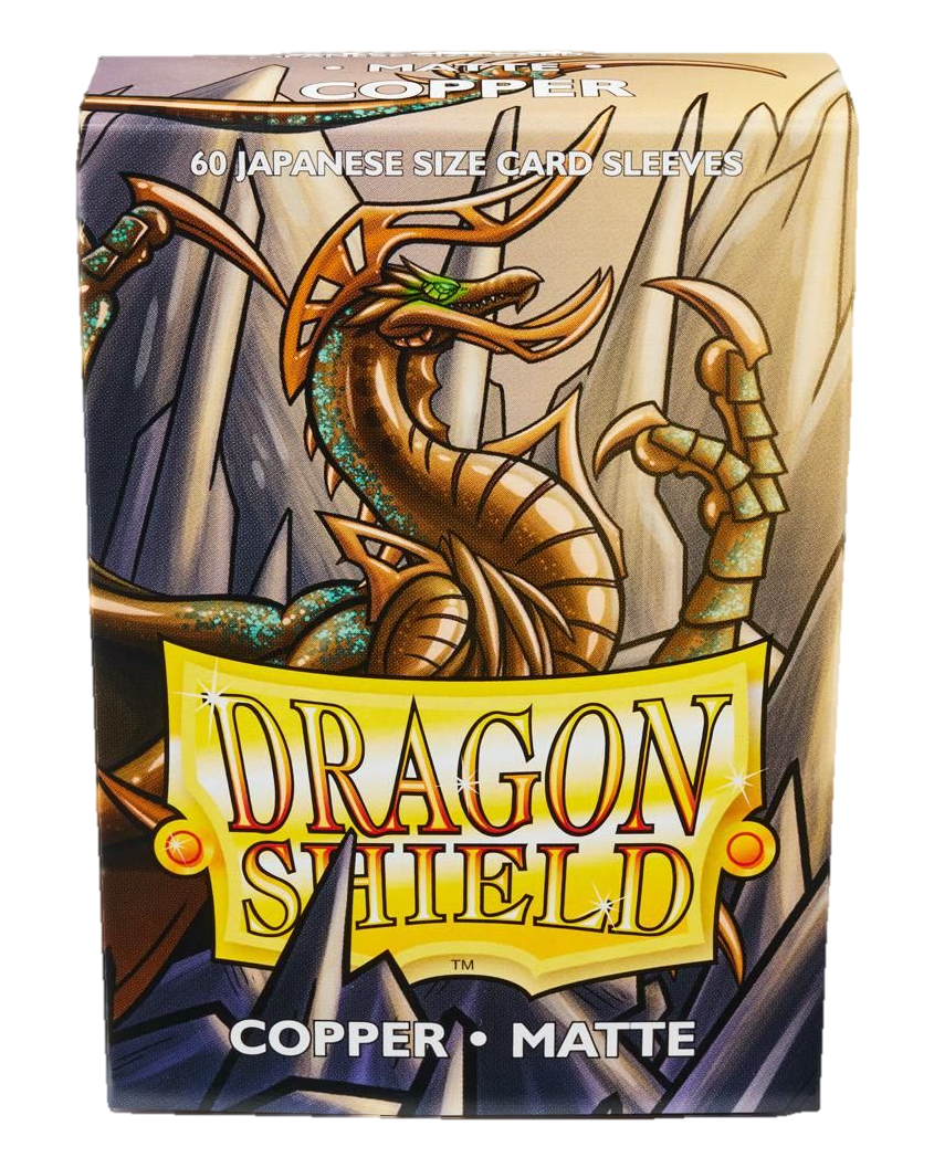 Dragon Shield: Japanese Size 60ct Sleeves - Copper (Matte)