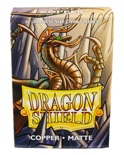 Dragon Shield: Japanese Size 60ct Sleeves - Copper (Matte)