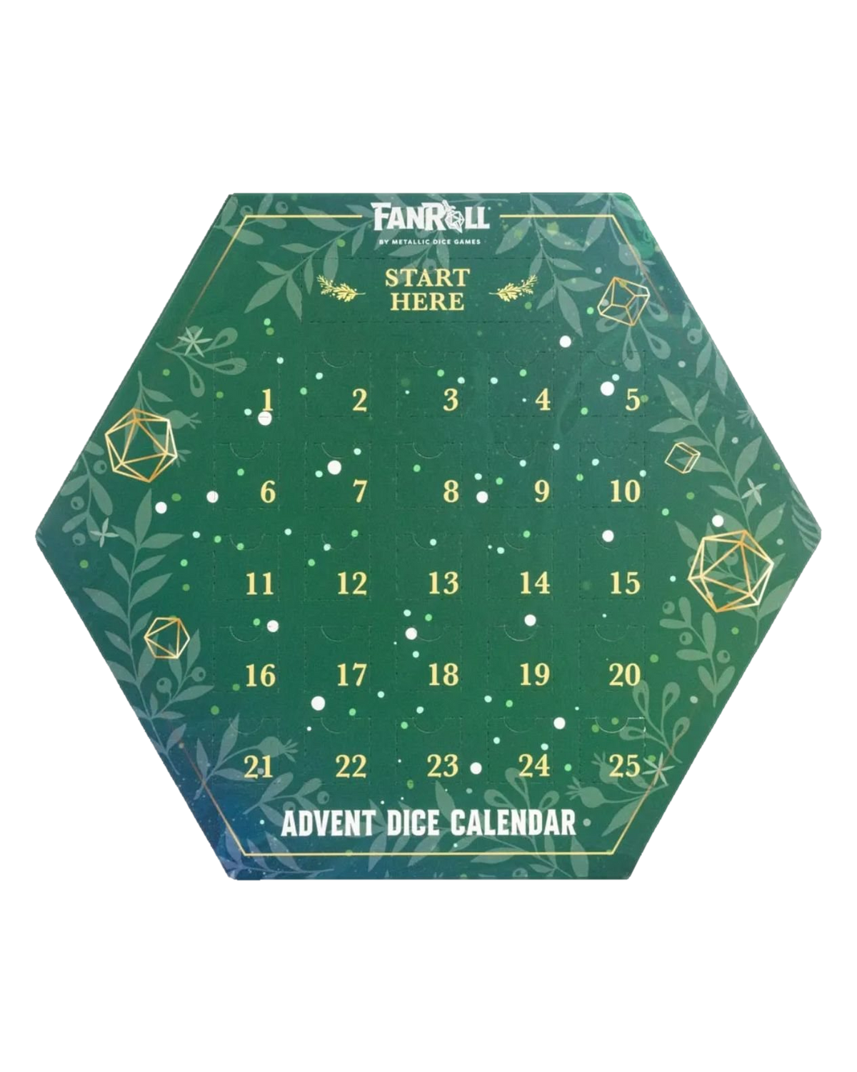Dice: Advent Calendar: 2025 Fanroll Holiday Dice Advent Calendar