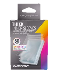 Sleeves: Gamegenic: Thick Inner Sleeves (50) (ML) (Repackaging)
