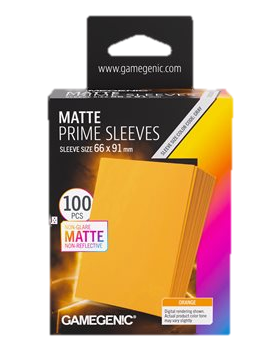 Sleeves: Gamegenic: Matte Prime Sleeves: Orange (100) (ML) (Repackaging)