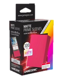 Sleeves: Gamegenic: Matte Prime Sleeves: Red (100) (ML) (Repackaging)