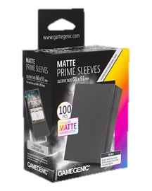 Sleeves: Gamegenic: Matte Prime Sleeves: Black (100) (ML) (Repackaging)