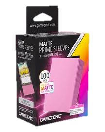 Sleeves: Gamegenic: Matte Prime Sleeves: Pink (100) (ML) (Repackaging)