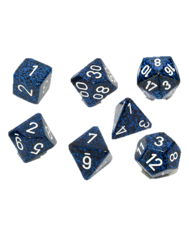 Chessex- 7pc Polyhedral: Speckled / Stealth