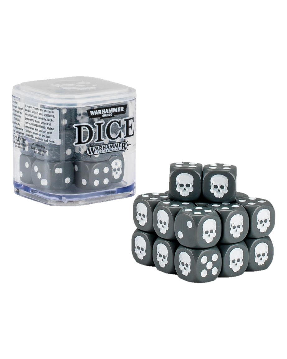 Warhammer 12mm Dice Cube / Grey