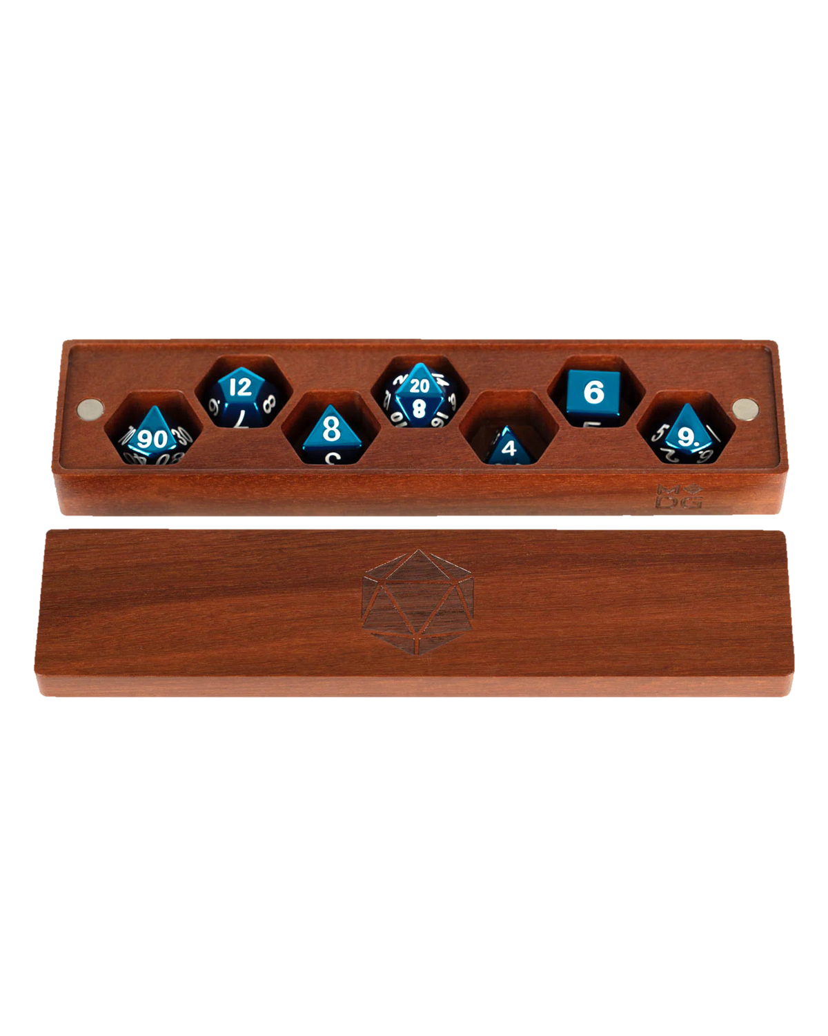 FanRoll: Dice Storage: Wood Dice Vault / Purple Heart